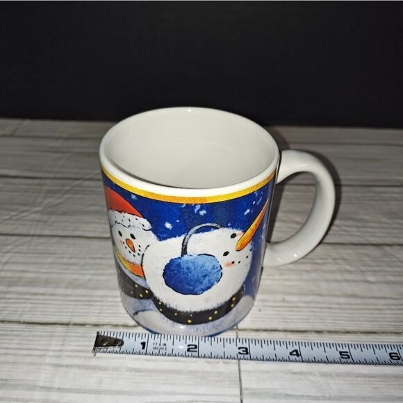 Christmas Holiday Collectible Coffee Tea Mug Snowman Holiday Spirit Graphic - Picture 10 of 10